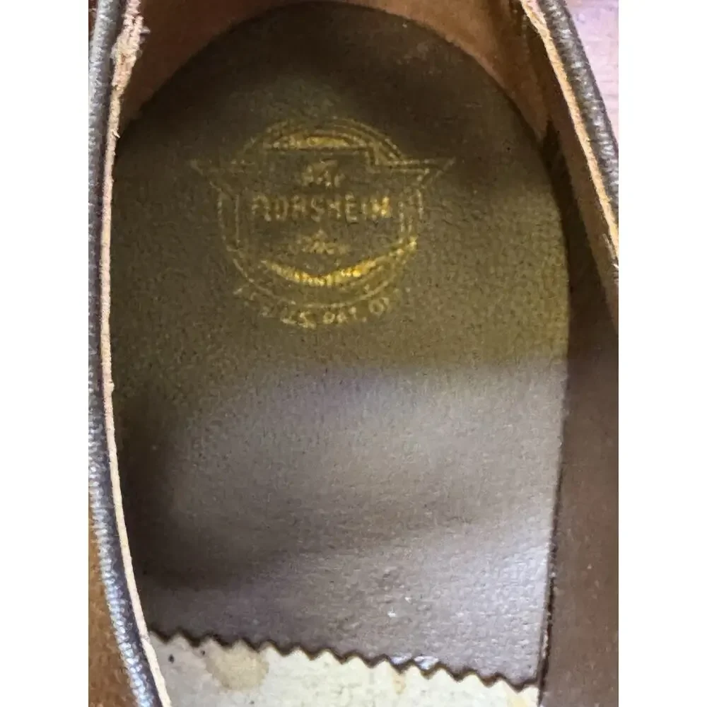 Vintage Deadstock Florsheim 75292 Pebble Grain Leather Shoes Men's 10 D USA Made